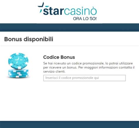 codice promo starcasino